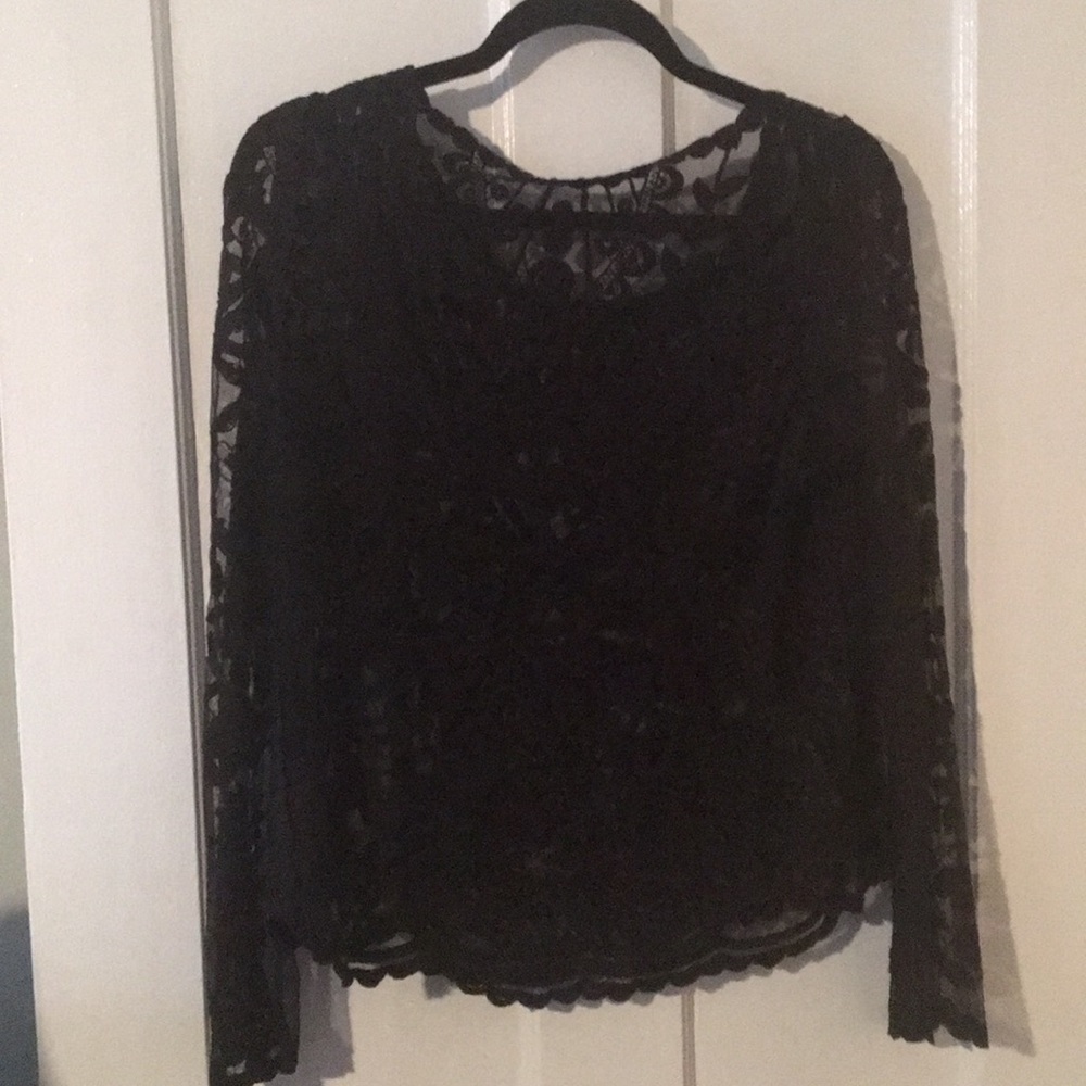 Black lace top